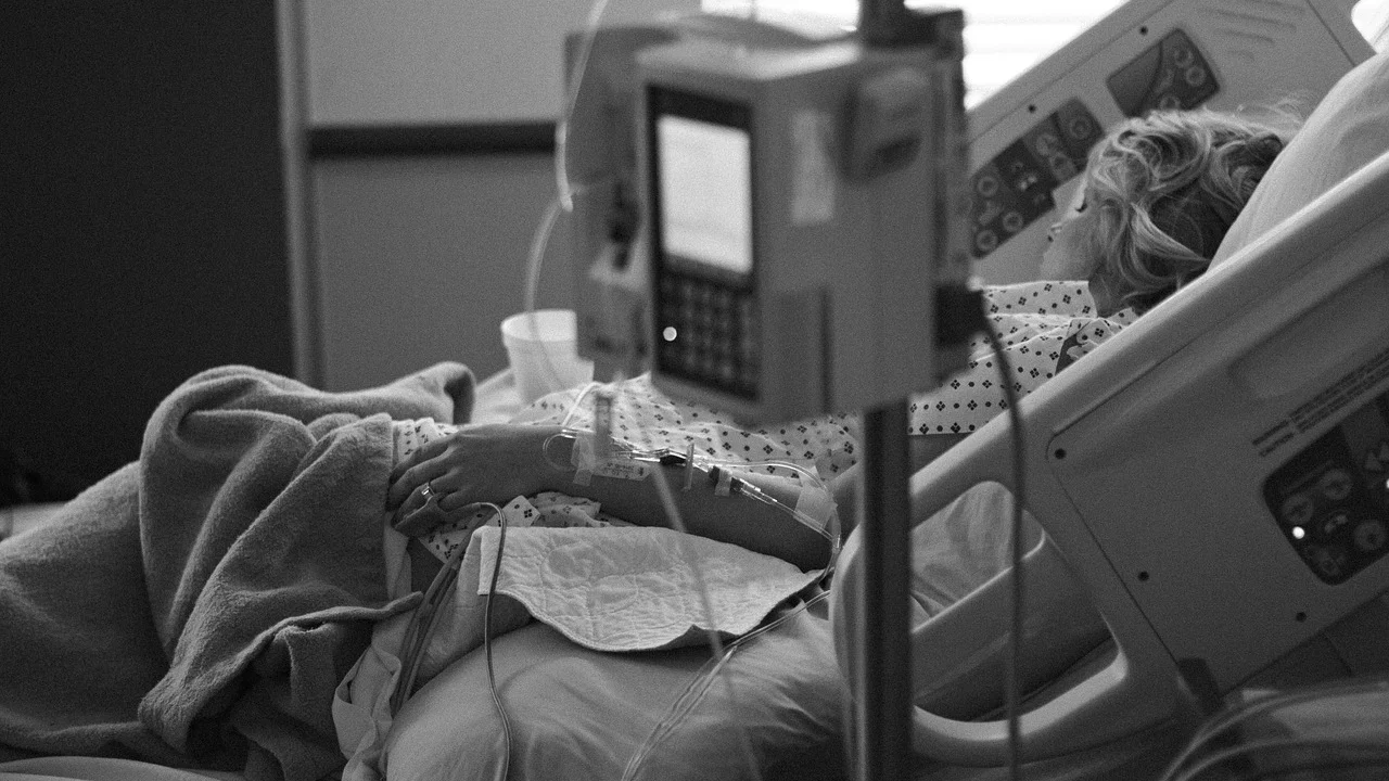 Paciente em recuperação após procedimento ginecológico