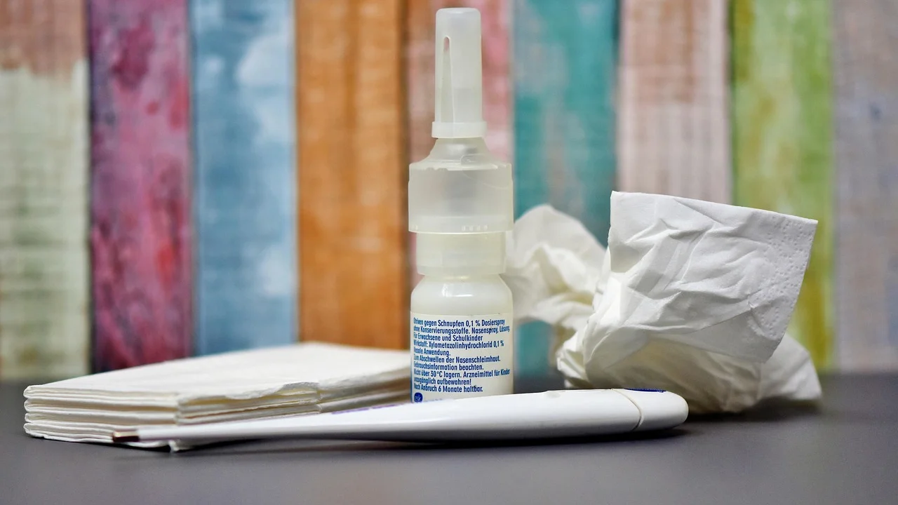 Frasco de solução salina para higiene nasal