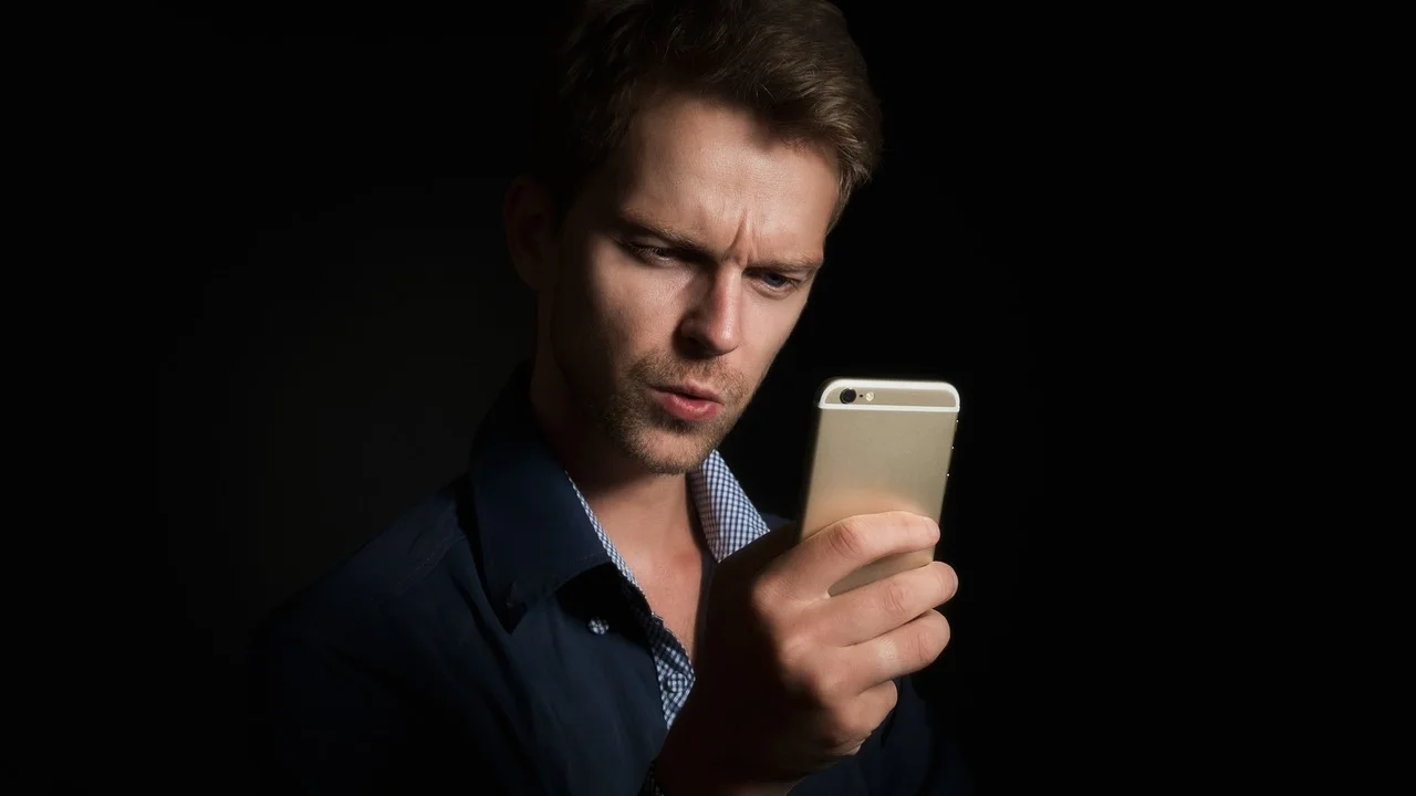 Tela de verificação de número em um smartphone
