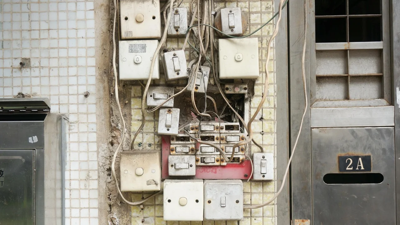 Quadro de distribuição organizado em uma residência