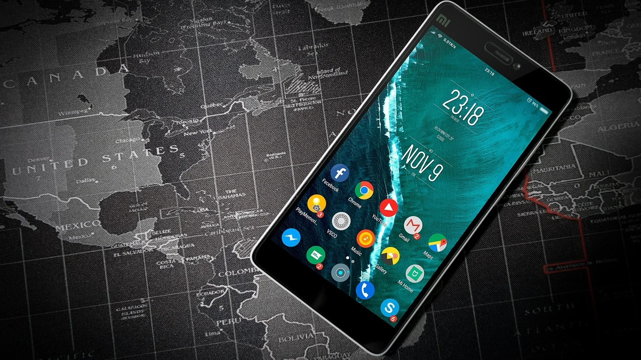 Tela de celular com configurações de rede móvel