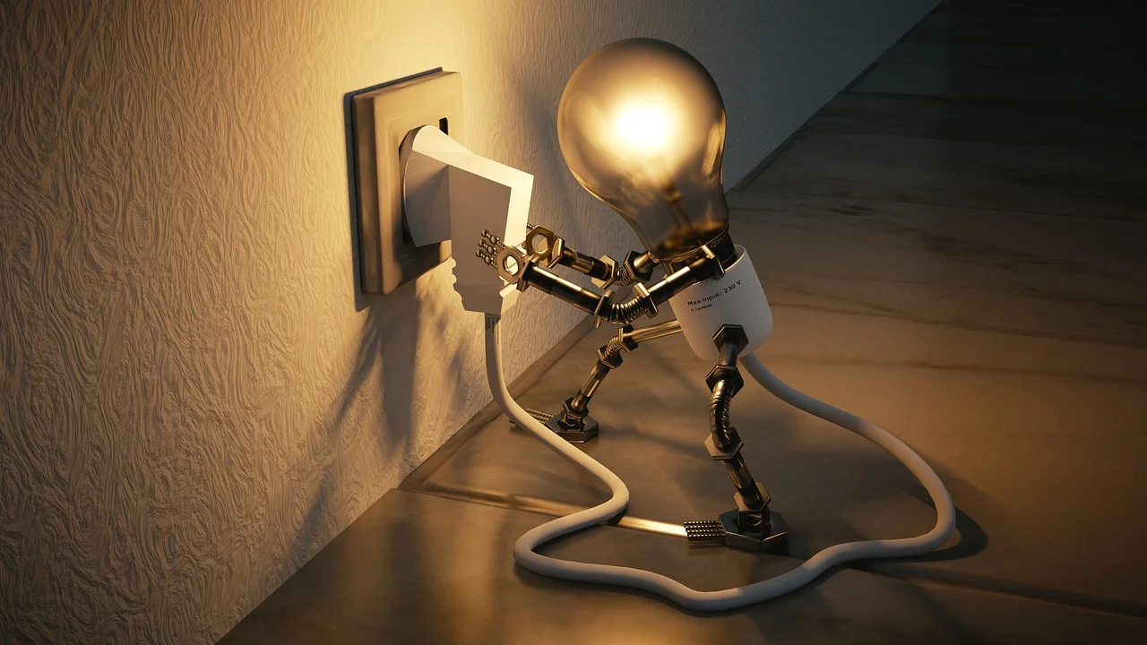 Cabos elétricos organizados para instalação residencial