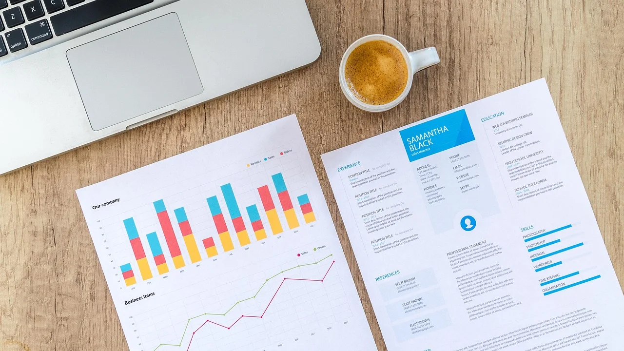 Detalhe de linhas e colunas com informações numéricas